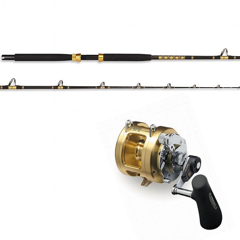 CHAOS KC 20-40 7' Live Bait Rod and Shimano TIAGRA 20A w/ SUFIX Mono