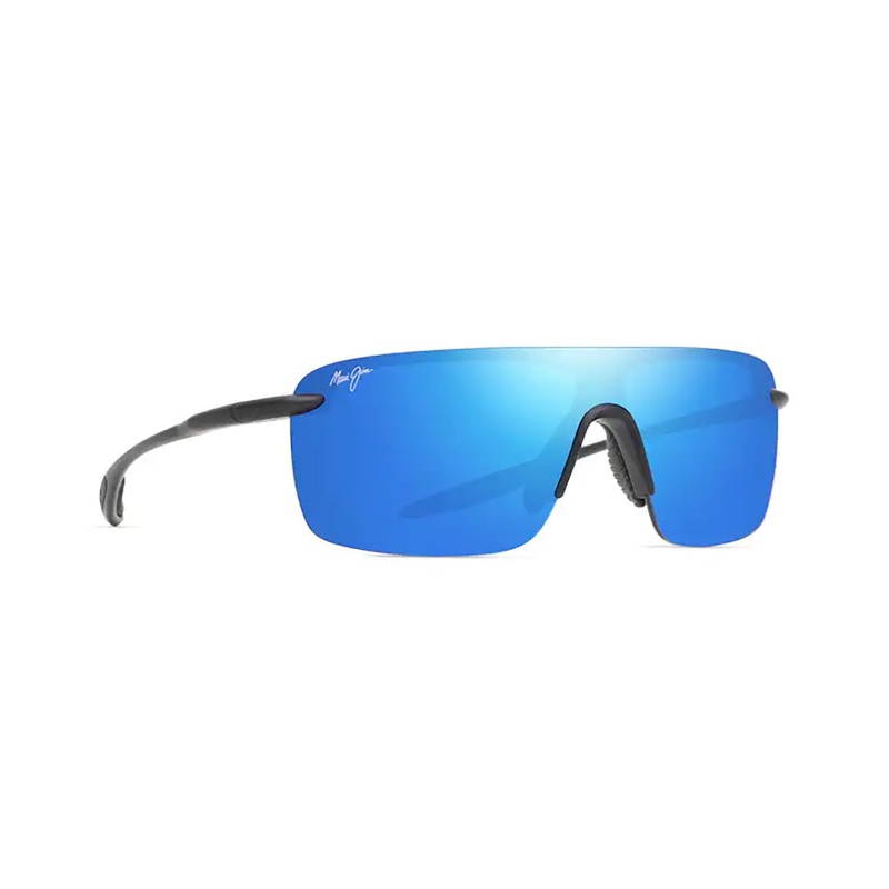 MAUI JIM Plulu Sunglasses Matte Black| Blue Hawaii