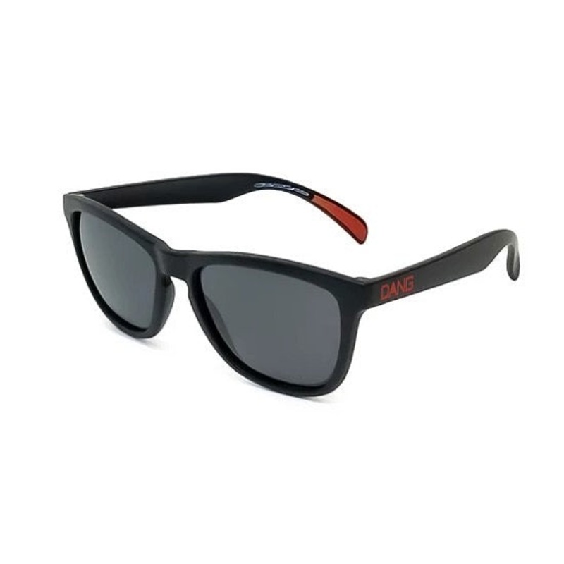 DANG SHADES Polarized Glasses ORIGINAL Black Matte with CHAIN icon x Black Smoke Polarized