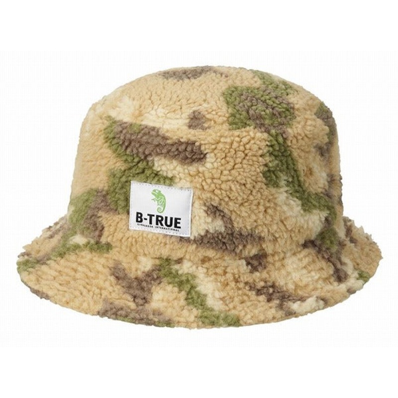 EVERGREEN Winter Hat B-TRUE Camo Boa Bucket Beige Camo