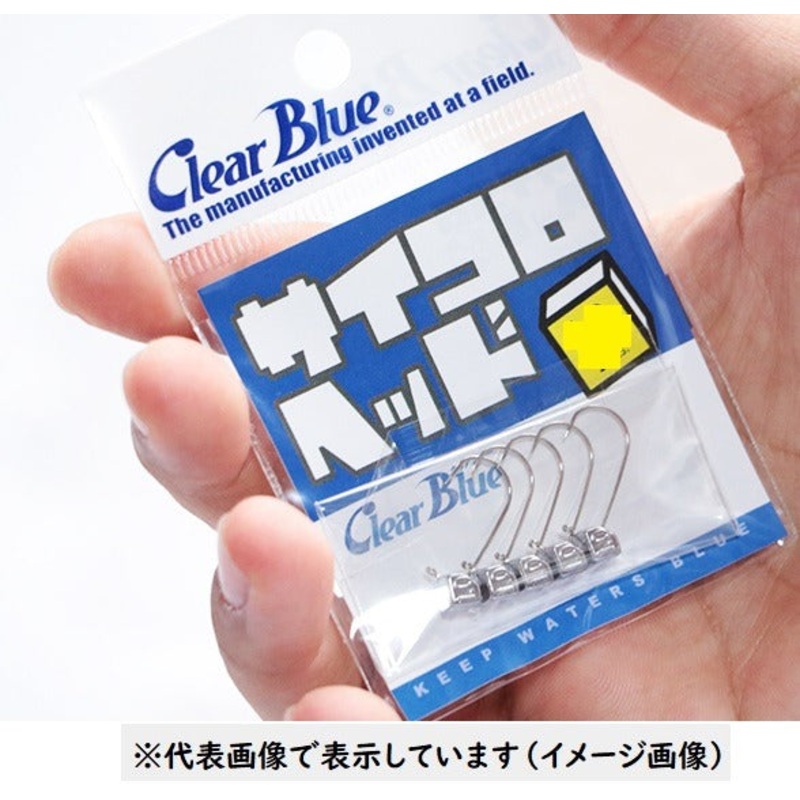 Clear Blue Dice Head Jr. 0.4g