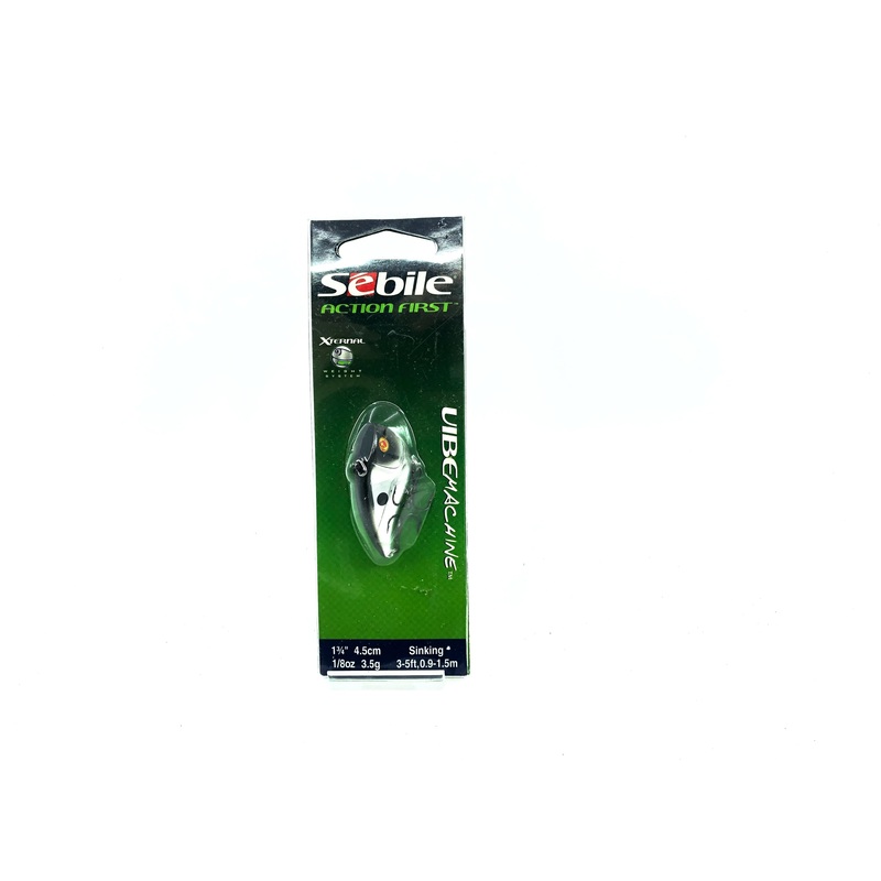 Sebile Vibe Machine, Chrome Black back Color in Box